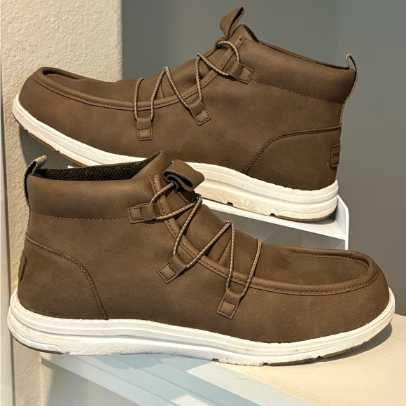 Bruno Marc Other - Bruno Marc Men’s Casual Slip On Boots Mens Ankle Boot Size 11 Brown/Nubuck